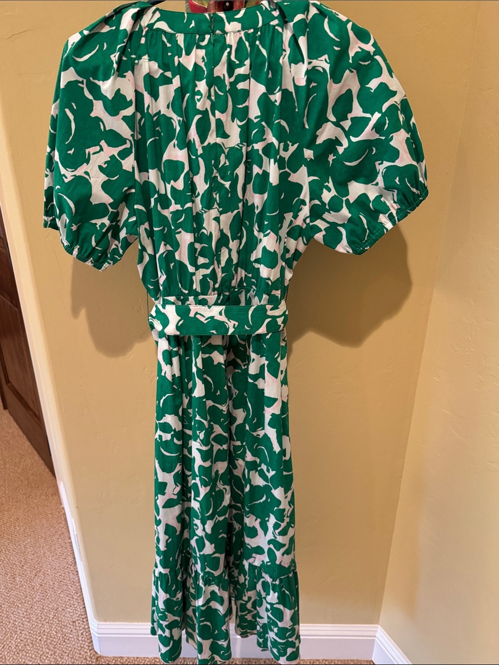 Diane Von Furstenberg Lindy Belted Midi Dress - Size 12 - Picture 6 of 7